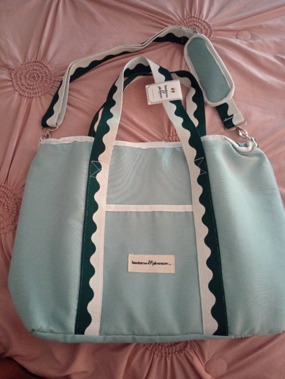 Business & Pleasure Co. Cooler Tote Bag - Rivie Green (NWT